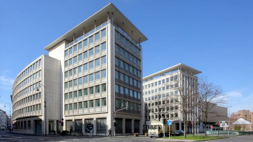 Ehemalige Gebaeude der Herstatt-Bank.