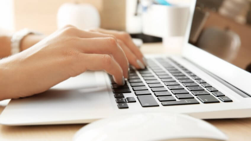 computer typing