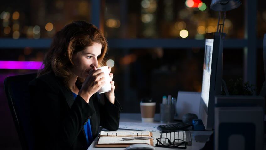 working-late