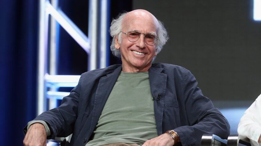 BEVERLY HILLS, CA - JULY 26: Creator/executive producer Larry David of 'Curb Your Enthusiam' speaks onstage during the HBO portion of the 2017 Summer Television Critics Association Press Tour at The Beverly Hilton Hotel on July 26, 2017 in Beverly Hills, California.