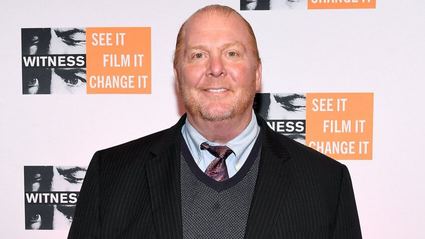 NEW YORK, NY - MAY 11: Mario Batali attends the WITNESS 25th Anniversary Gala at The Edison Ballroom on May 11, 2017 in New York City.