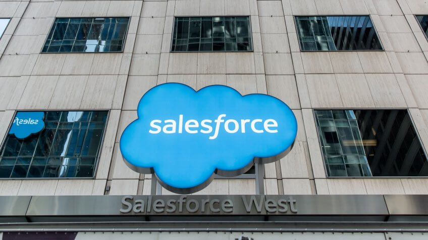 San Francisco, United States - September 14, 2016: Outside Salesforce in San Francisco, located at 50 Fremont St.