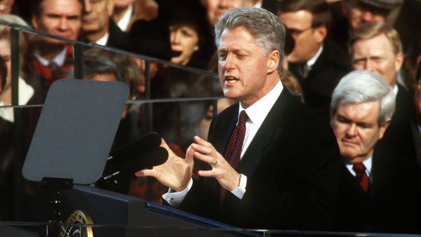 President Bill Clinton inauguration speech