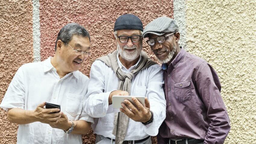 group of older men