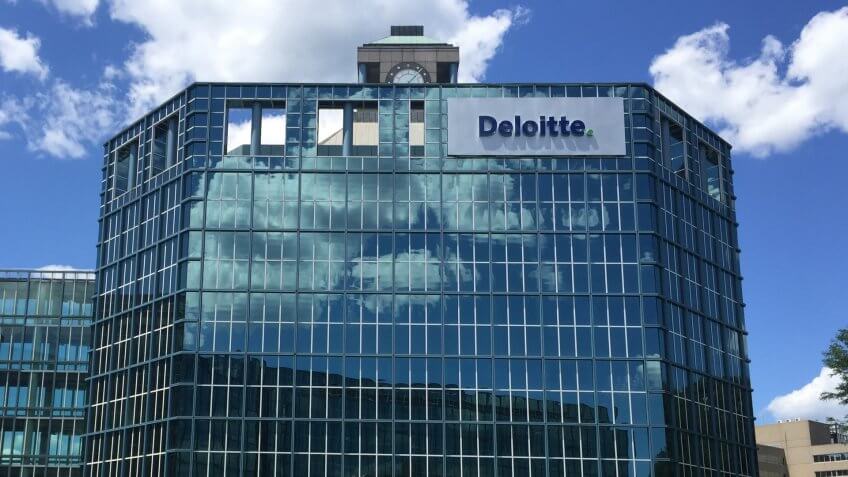 STAMFORD, CT - JUL 23: Deloitte office in Stamford, Connecticut, on July 23, 2015.