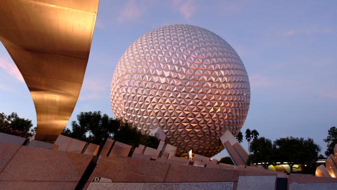 EPCOT'S SHINING ICON - Spaceship Earth is the visual and thematic centerpiece of Epcot at Walt Disney World Resort in Lake Buena Vista, Fla.