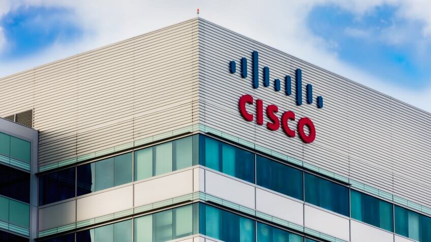 SANTA CLARA, CA/USA - MARCH 1, 2014: Cisco Facility in Silicon Valley.