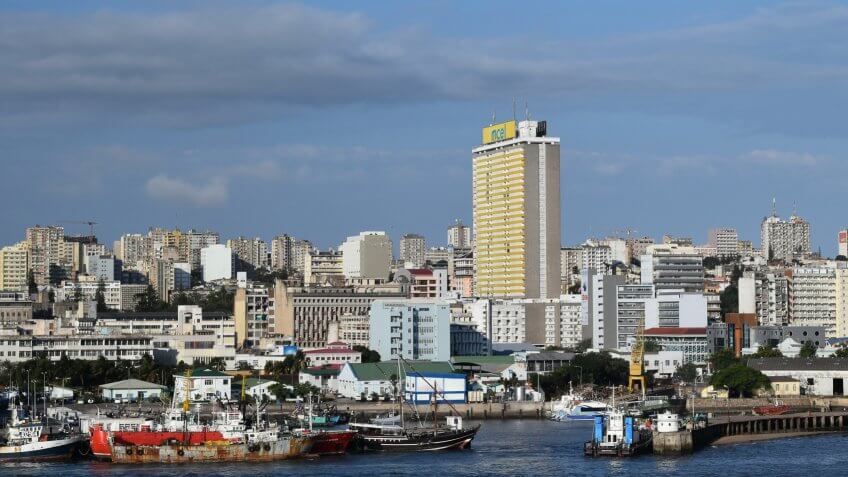 Maputo scenic city view.