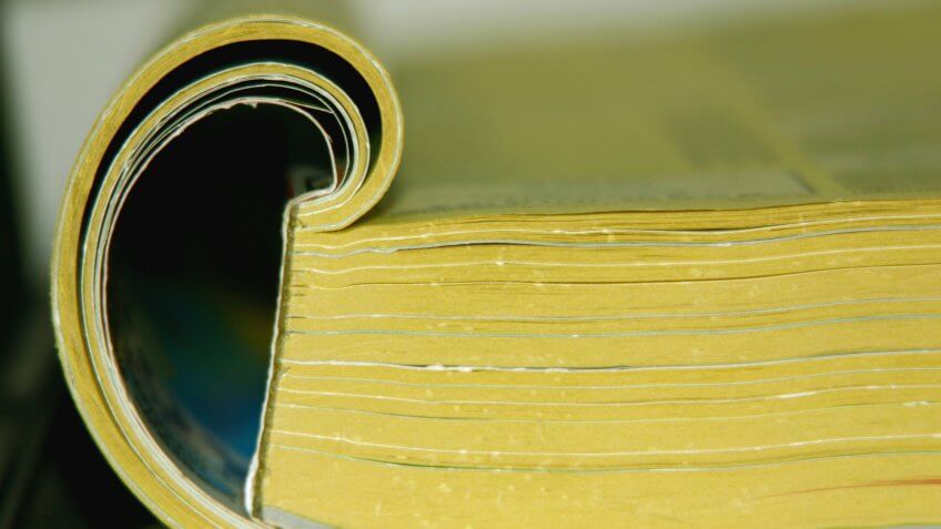 A directory - a well-known yellow guide.