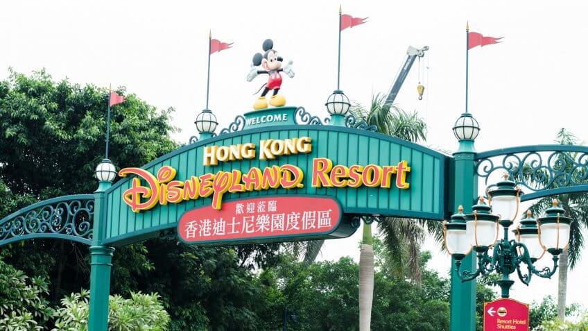 HONG KONG, CHINA - NOVEMBER 14 2012: Hong Kong Disneyland in Hong Kong.