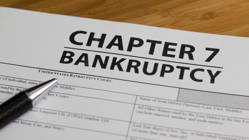 Documents for filing bankruptcy Chapter 7.