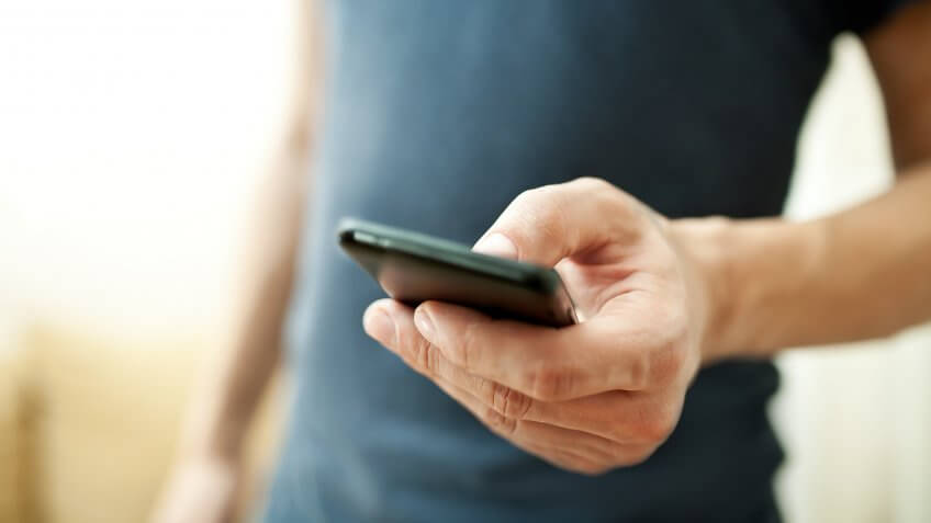 using a smartphone