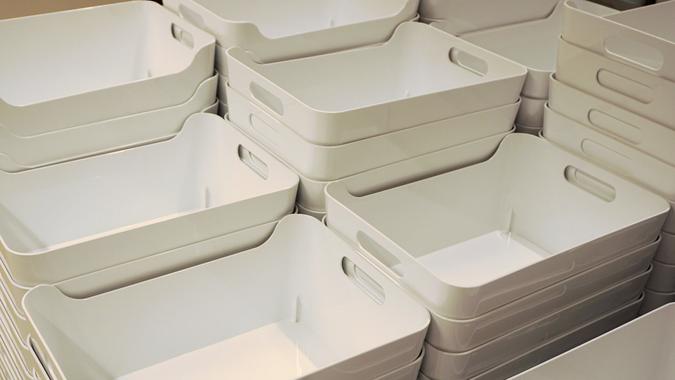 Crates, bins, storage