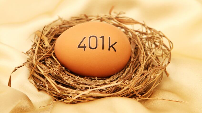 401k on egg in nest. 401k on egg in nest.