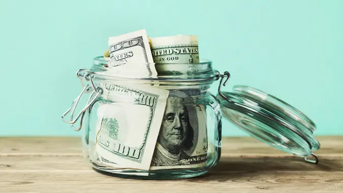 jar of cash