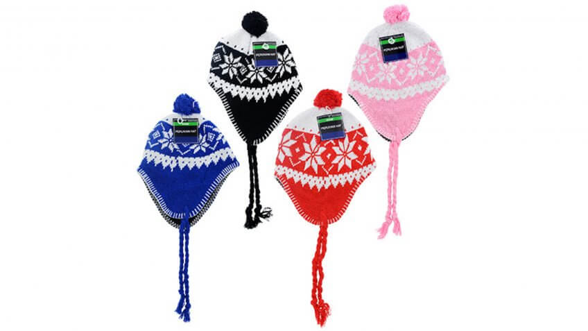 Kids' Brightly Colored Peruvian Hats