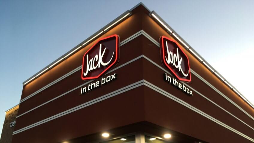 PHOENIX, ARIZONA, SEPT 16, 2017:Jack in the Box Fast Food Restaurant.