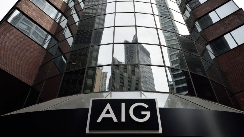 NEW YORK, USA - APRIL 22, 2016: American International Group offices in downtown New York City.