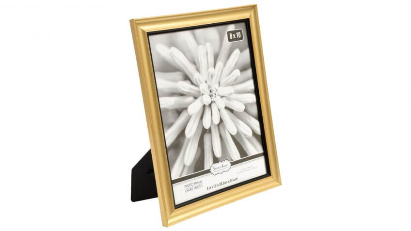 Special Moments Concave Gold Picture Frames with Black Inner Edge, 8x10