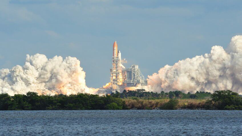 space shuttle launch Kennedy Space Center