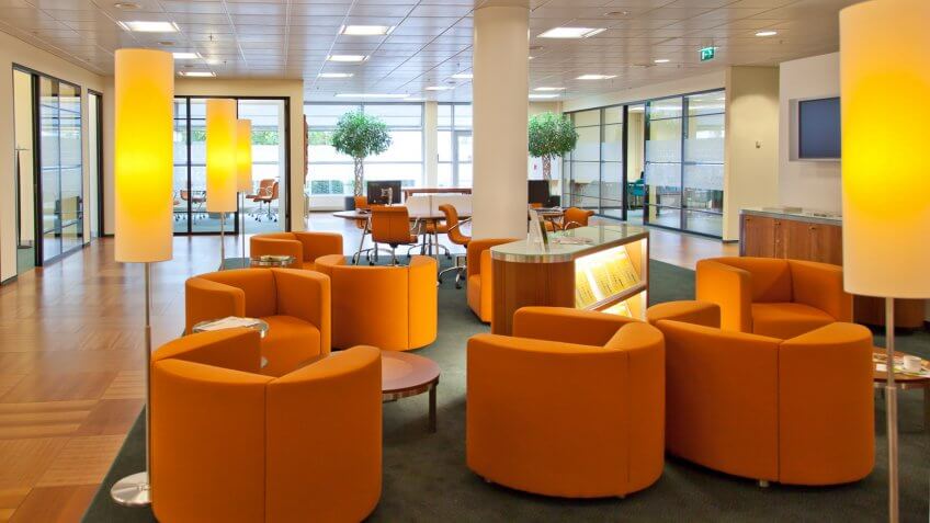 bank lobby