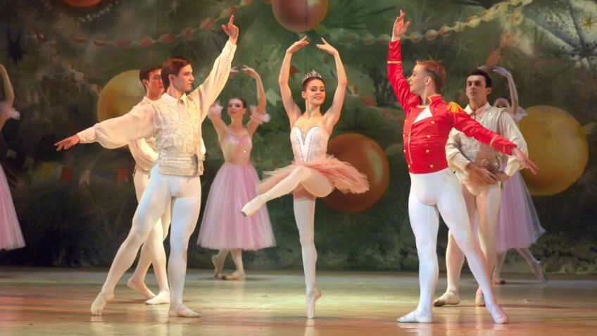 DNEPROPETROVSK, UKRAINE - DECEMBER 30: Nutcracker ballet performed by Dnepropetrovsk Opera and Ballet Theatre ballet on December 30, 2012 in Dnepropetrovsk, Ukraine.