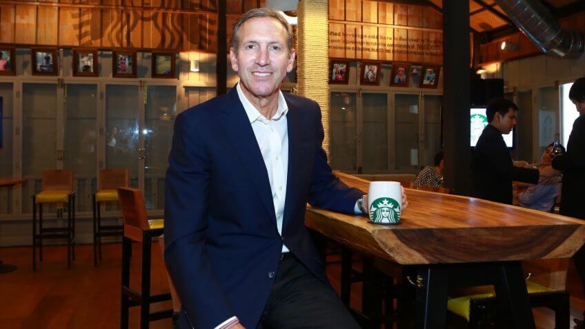 Howard Schultz, CEO of Starbucks.