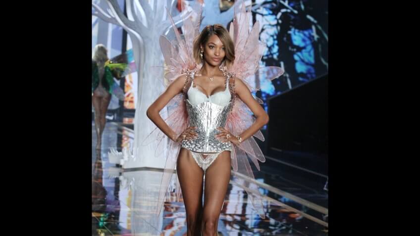 Jourdan Dunn on the catwalkVictoria's Secret Fashion Show, London, Britain - 02 Dec 2014.