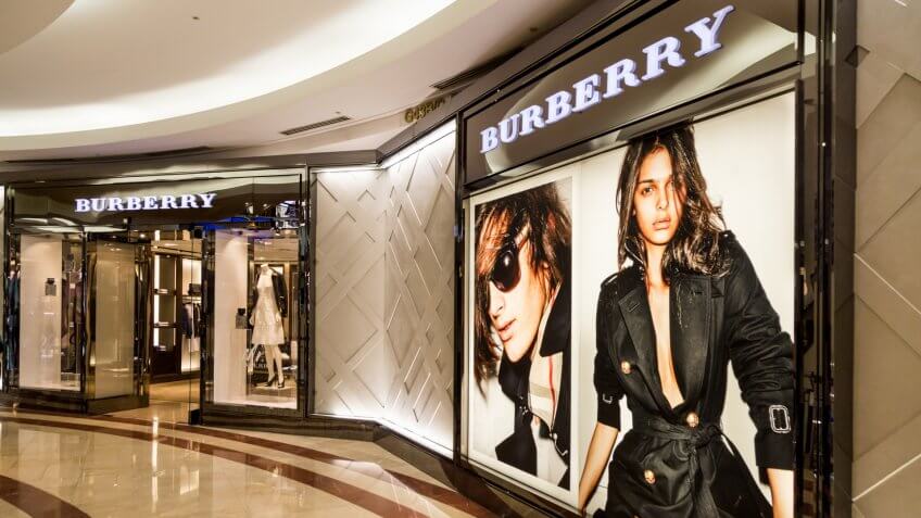 KUALA LUMPUR, MALAYSIA, May 20, 2016: Retail outlet of Burberry at KLCC, Kuala Lumpur.