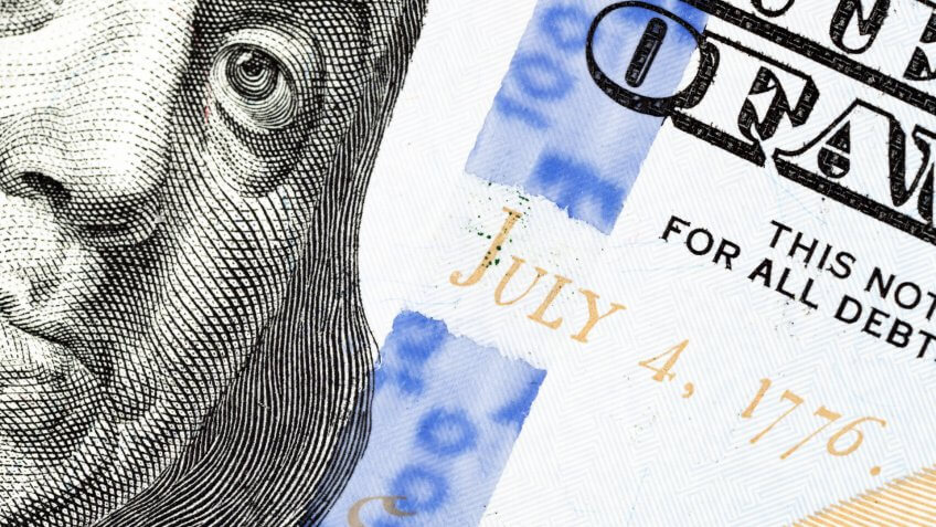 New US 2013 $100 Security Strip