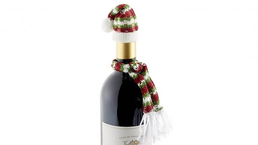 Wine Bottle Hat and Scarf