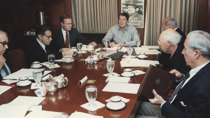 1985-President-Reagan-NSC-Meeting