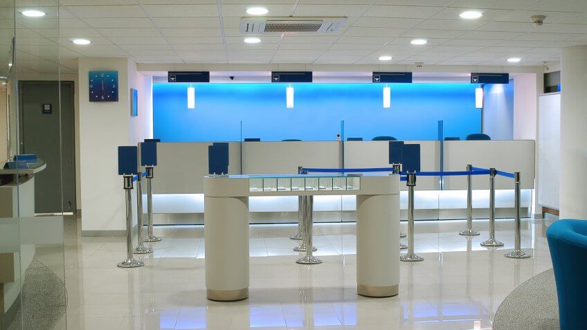 Bank interior