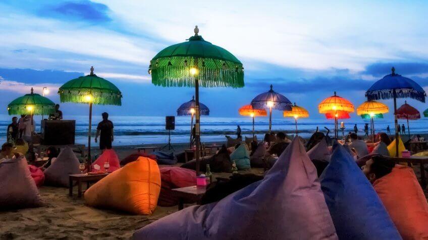 Enjoy sunset at Bali - Indonesia.