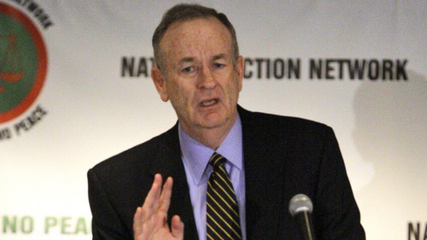 Mandatory Credit: Photo by Frank Franklin II/AP/REX/Shutterstock (6334370b)Bill O'Reilly Television commentator Bill O' Reilly speaks at the National Action Network Convention, in New YorkSharpton Convention, New York, USA.