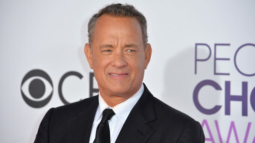 LOS ANGELES, CA - JANUARY 18, 2017: Tom Hanks at the 2017 People's Choice Awards at The Microsoft Theatre, L.