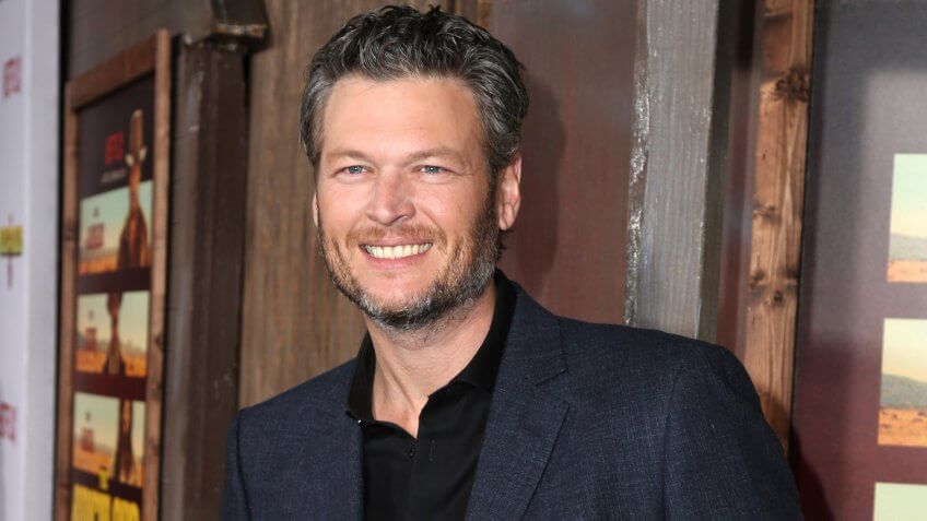 Blake Shelton at the "The Ridiculous 6" Los Angeles Premiere at the AMC Universal City Walk on November 30, 2015 in Los Angeles, CA.
