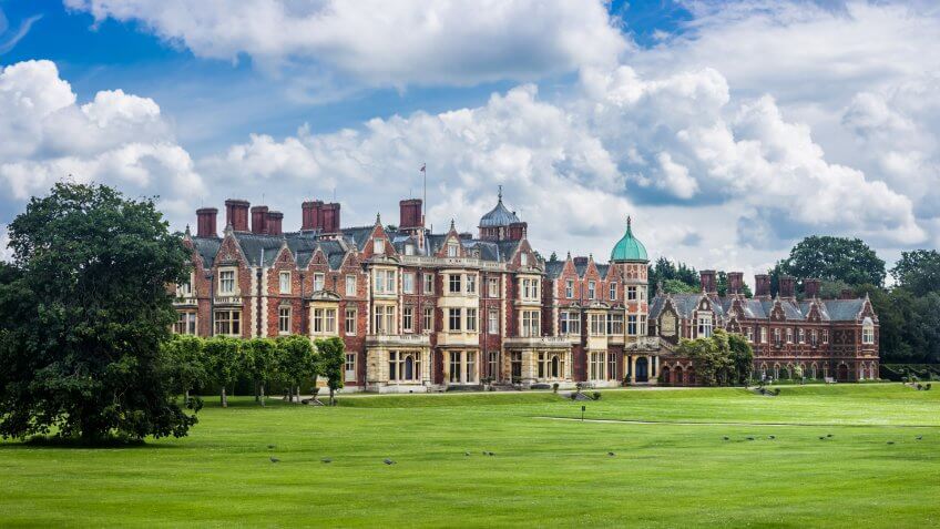 UK, Norfolk, Sandringham Estate, 2016, June, 15: Sandringham house, the Queen's country residence in Norfolk, UK.