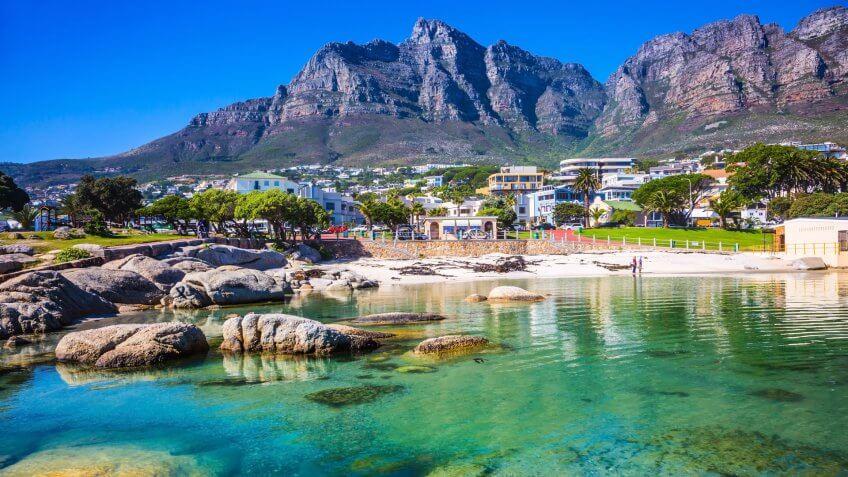 Panorama of Cape Town, South Africa.