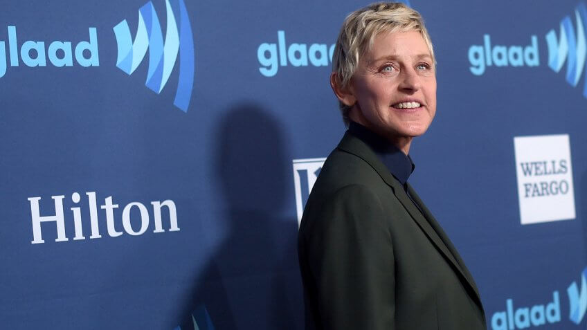BEVERLY HILLS, CA - MARCH 21: Comedian Ellen DeGeneres attends the 26th Annual GLAAD Media Awards at The Beverly Hilton Hotel on March 21, 2015 in Beverly Hills, California.