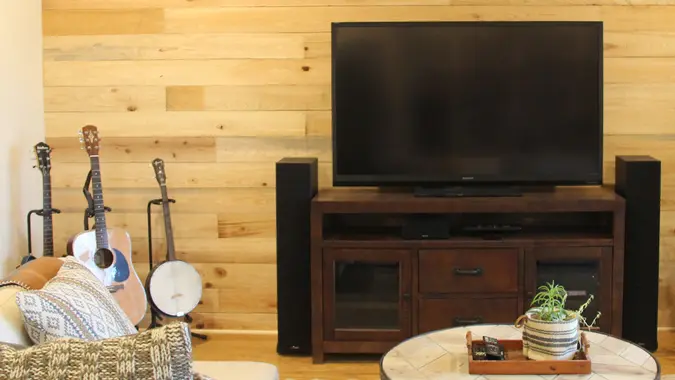 TV and entertainment center