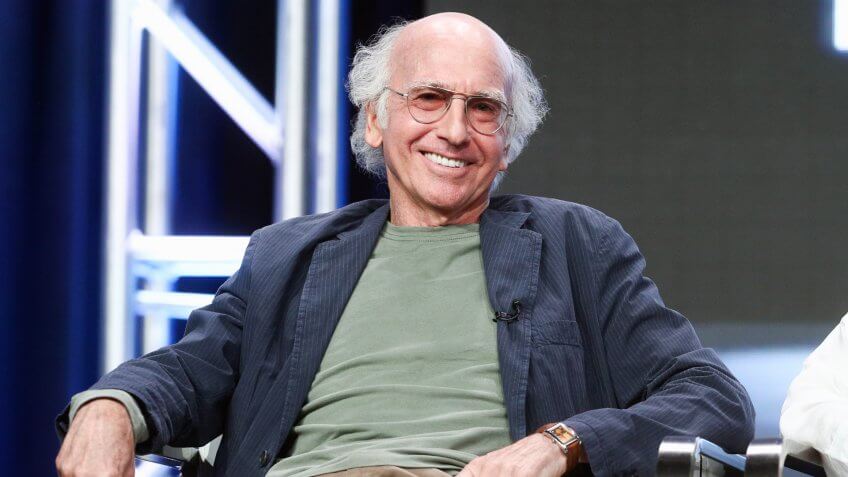 BEVERLY HILLS, CA - JULY 26: Creator/executive producer Larry David of 'Curb Your Enthusiam' speaks onstage during the HBO portion of the 2017 Summer Television Critics Association Press Tour at The Beverly Hilton Hotel on July 26, 2017 in Beverly Hills, California.