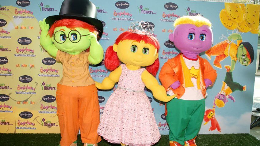 Mandatory Credit: Photo by Dave Allocca/StarPix/REX/Shutterstock (5633700r)Goobie, Zoozie and Toofie'The Oogieloves in the Big Balloon Adventure' film premiere, New York, America - 27 Aug 2012.