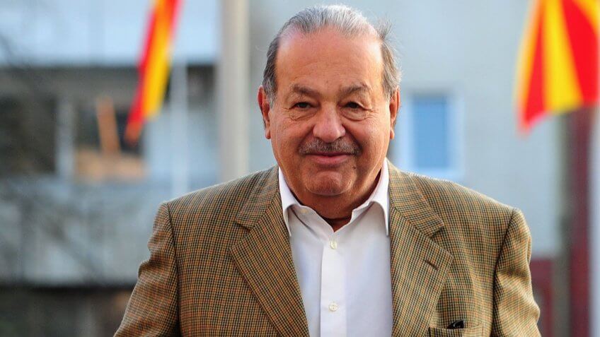 Carlos Slim Helu Mexican Business Magnate and Philanthropist the Richest Person in the World For the Third Year in a Row on His Arrival in Skopje the Former Yugoslav Republic of Macedonia on 31 March 2012 Reports State That Carlos Slim Arrived in Macedonia For a Three Day Vist He Will Participate at the Fifth Meeting of the Broadband Commission For Digital Development Organized by Macedonian Government in Ohrid Macedonia, the Former Yugoslav Republic of SkopjeFyrom Carlos Slim Helu Visit - Mar 2012.