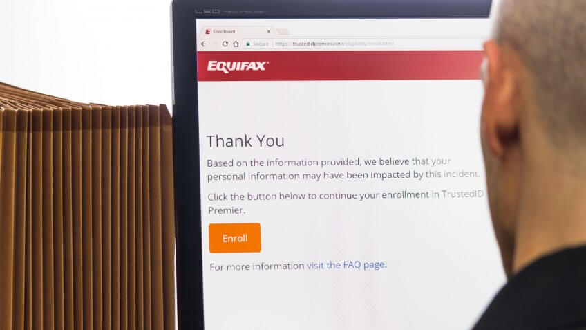 Equifax Personal Information Impact Check 9-09-2017 Individual viewing results "Based on the information provided, we believe that your personal information may have been impacted by this incident.