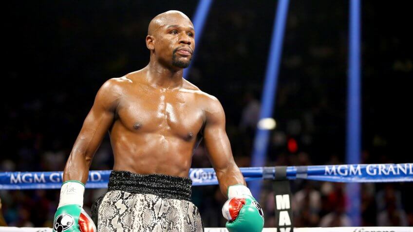 LAS VEGAS, NV - SEPTEMBER 13: Floyd Mayweather Jr.