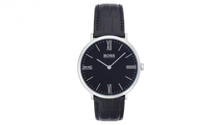 BOSS-Ultra-Slim-Leather-Strap-Watch