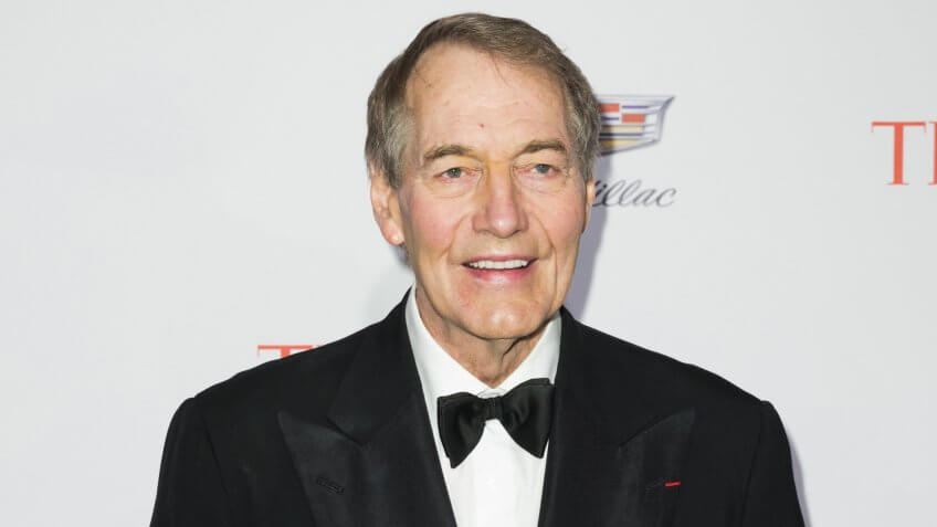 New York, NY USA - April 26, 2016: Charlie Rose attends Time 100 gala at Jazz at Lincoln Center.