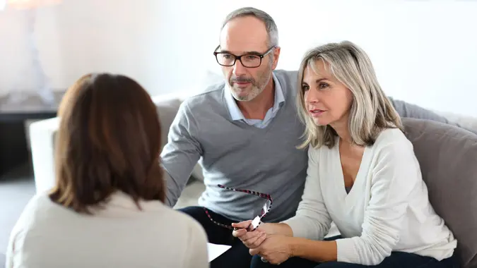advisor, consultation, couple, elderly, seniors
