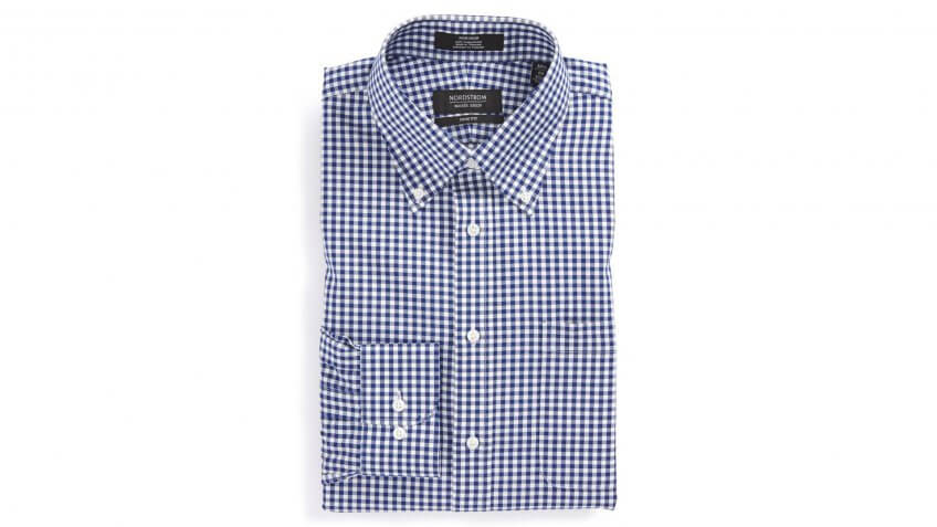 Nordstrom-Mens-Shop-Trim-Fit-Non-Iron-Gingham-Dress-Shir